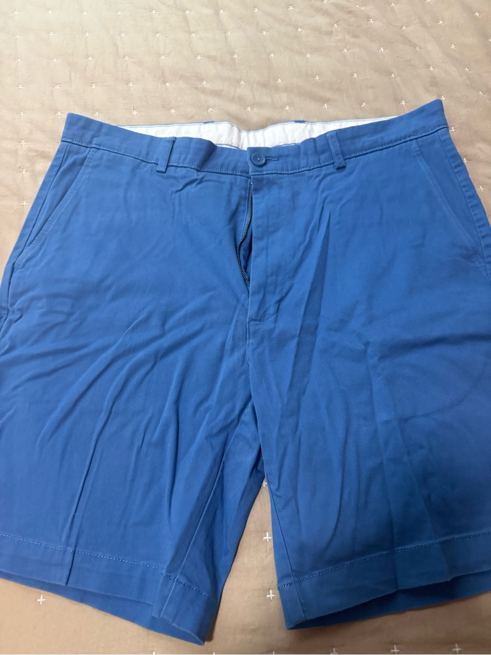 Roundtree & Yorke Classic Royal Blue Flat-Front Shorts